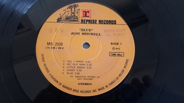 Joni Mitchell : Blue (LP, Album)