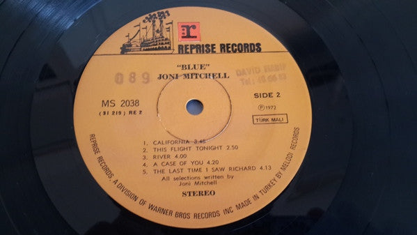 Joni Mitchell : Blue (LP, Album)