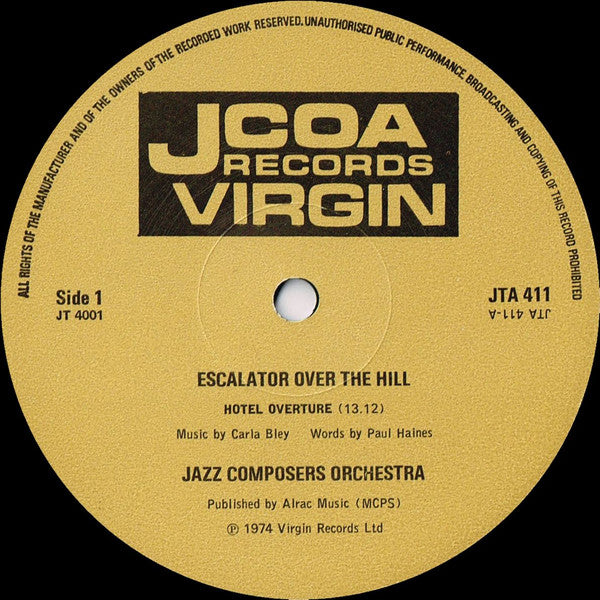 Carla Bley, Paul Haines : Escalator Over The Hill (3xLP, Album, RE, Gat)