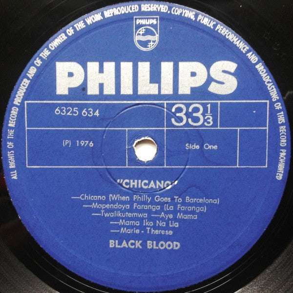 Black Blood (2) : Chicano (LP, Album)