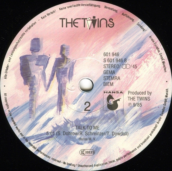 The Twins : Deep Within My Heart (Special-Dance-Version) (12", Maxi)