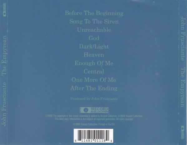 John Frusciante : The Empyrean (CD, Album)