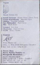 Sezen Aksu : Sezen Aksu '88 (Cass, Album)