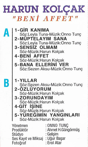 Harun Kolçak : Beni Affet (Cass, Album)