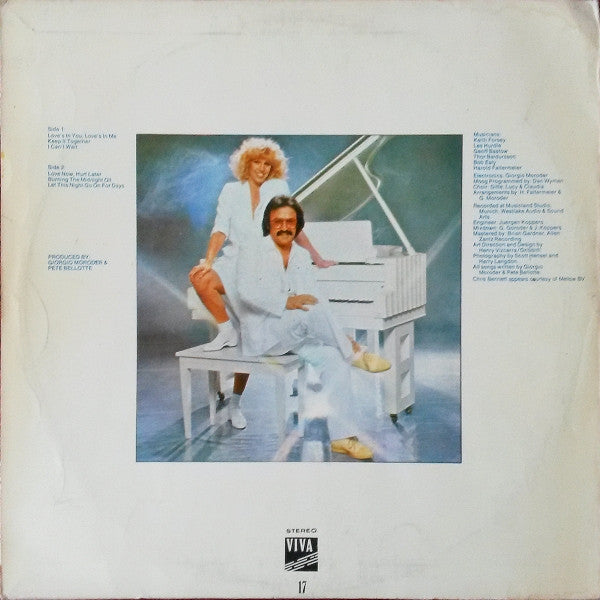 Giorgio Moroder And Chris Bennett : Love's In You, Love's In Me (LP, Album)