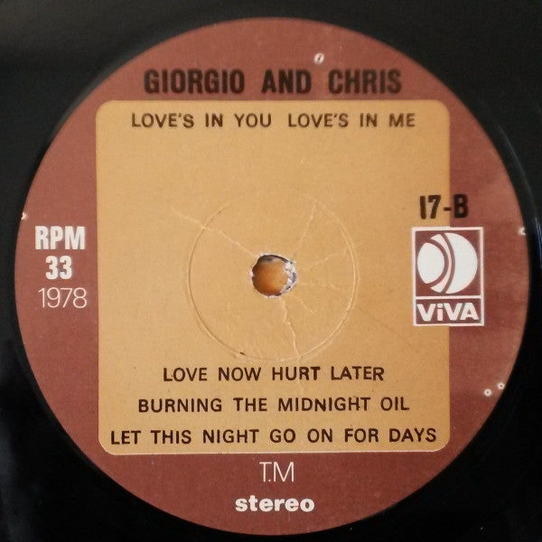 Giorgio Moroder And Chris Bennett : Love's In You, Love's In Me (LP, Album)