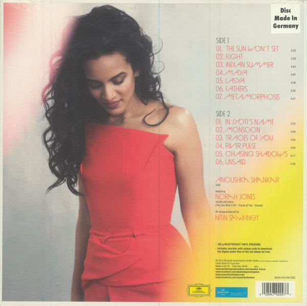 Anoushka Shankar : Traces Of You (LP, Album, 180)