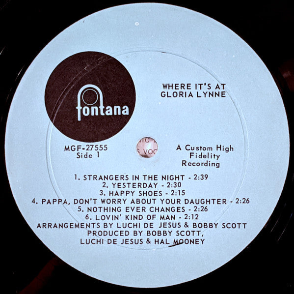 Gloria Lynne : Where It's At! (LP, Album, Mono)