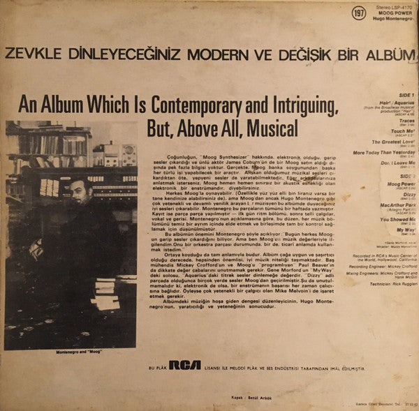 Hugo Montenegro : Moog Power (LP, Album)