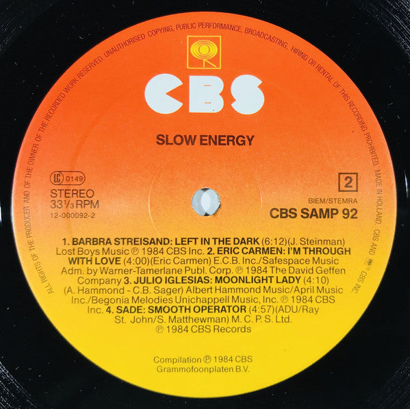 Various : Slow Energy (2xLP, Comp)