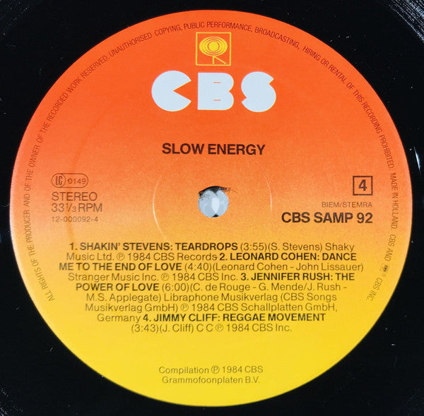 Various : Slow Energy (2xLP, Comp)