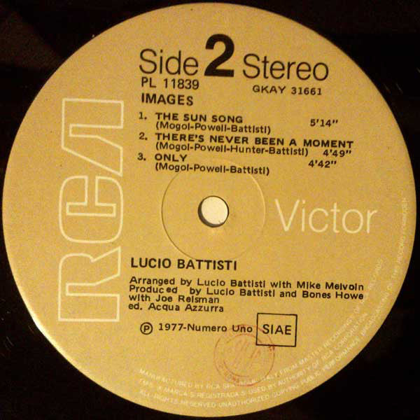 Lucio Battisti : Images (LP, Album)