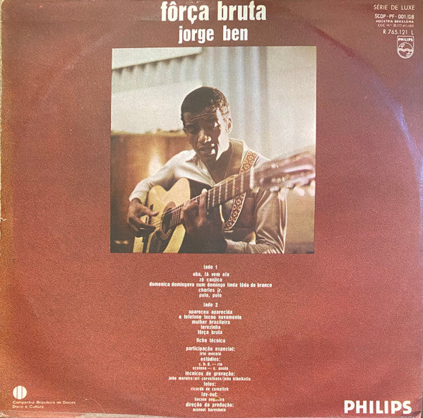 Jorge Ben : Fôrça Bruta (LP, Album, Mono)