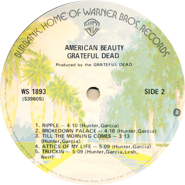 The Grateful Dead : American Beauty (LP, Album, RP, Glo)