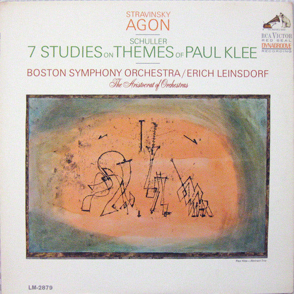 Igor Stravinsky, Gunther Schuller : Boston Symphony Orchestra, Erich Leinsdorf : Agon - 7 Studies On Themes Of Paul Klee (LP, Album, Mono, Dyn)