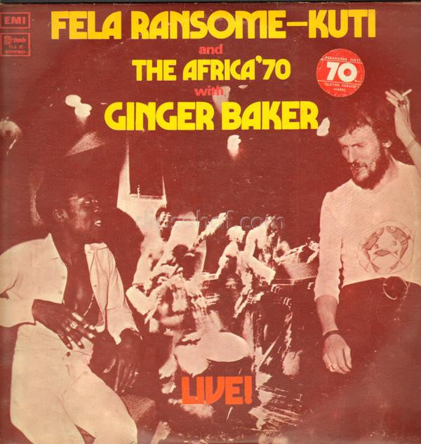 Fela Kuti And Africa 70 With Ginger Baker : Live! (LP, Album)