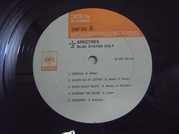 Blue Öyster Cult : Spectres (LP, Album)