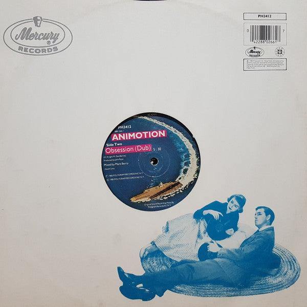 Animotion : Obsession (12", Single, Die)