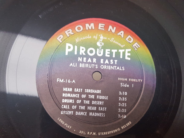 Ali Beirut's Orientales : Music Of The Near East (LP, Album)