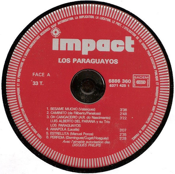 Trio Los Paraguayos : Los Paraguayos (LP, Comp, RE)