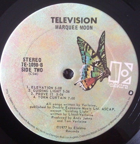 Television : Marquee Moon (LP, Album, San)