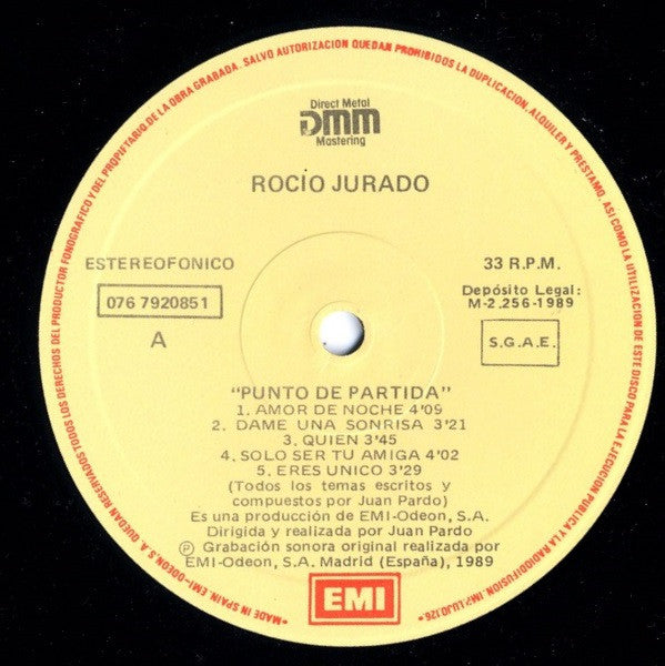 Rocio Jurado : Punto De Partida (LP, Album)