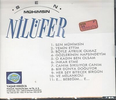 Nilüfer : Sen Mühimsin (CD, Album)