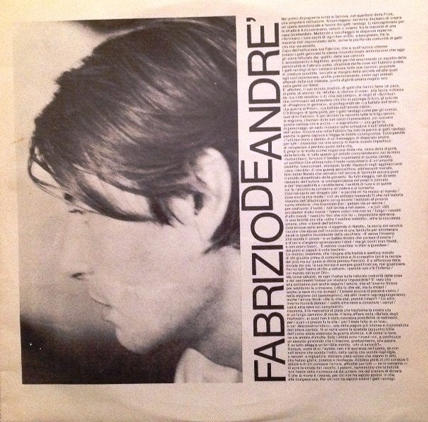 Fabrizio De Andre'* : Tutti Morimmo A Stento  (LP, Album, RE)