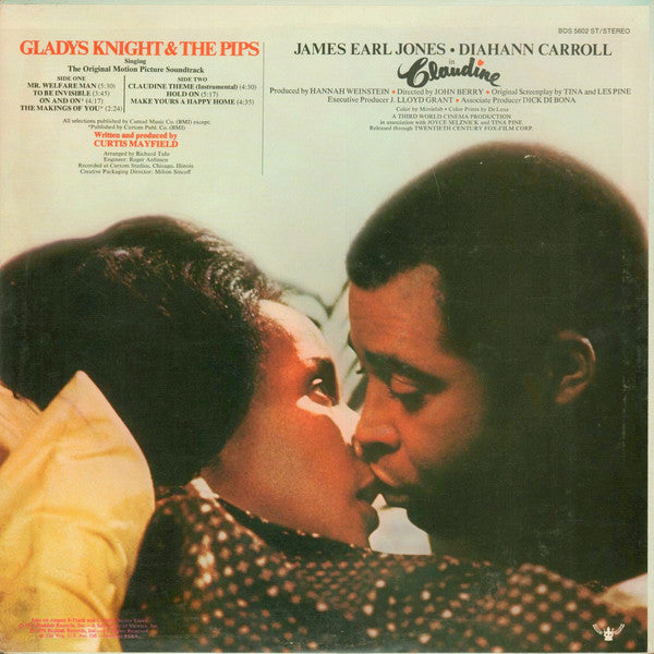 Gladys Knight And The Pips : Singing The Original Motion Picture Soundtrack / Claudine (LP, Album, Son)