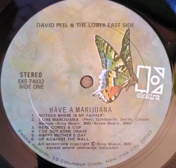 David Peel & The Lower East Side : Have A Marijuana (LP, Album, RP)