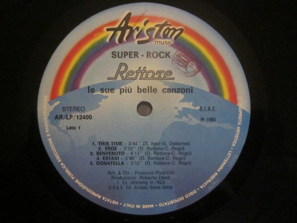 Rettore : Super-Rock (Le Sue Più Belle Canzoni) (LP, Comp)