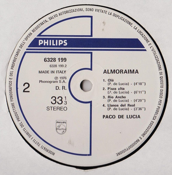 Paco De Lucía : Almoraima (LP, Album)