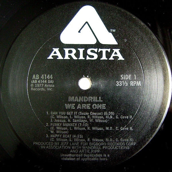 Mandrill : We Are One (LP, Album)