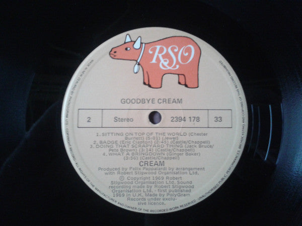 Cream (2) : Goodbye (LP, Album, RE)
