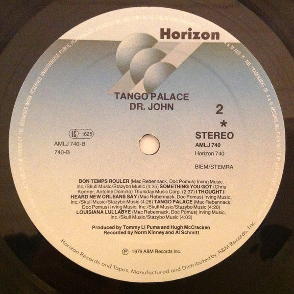 Dr. John : Tango Palace (LP, Album)