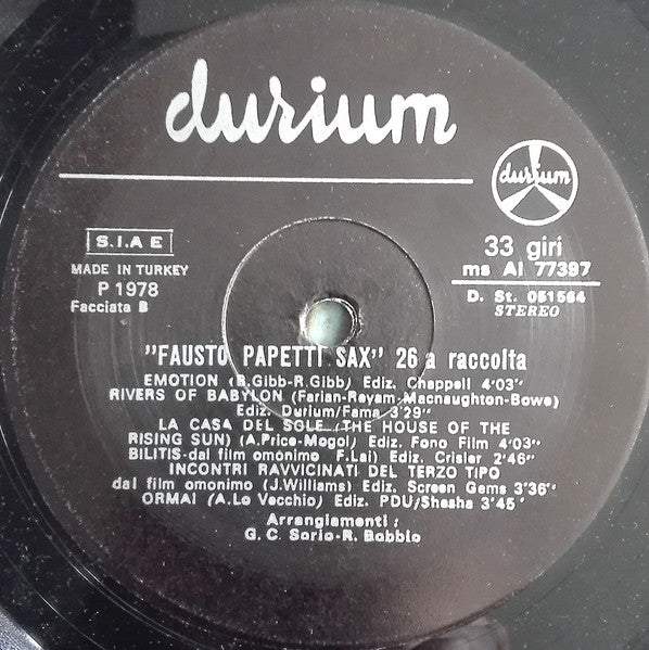 Fausto Papetti : 26a Raccolta (LP, Album)
