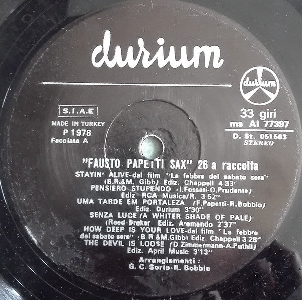 Fausto Papetti : 26a Raccolta (LP, Album)