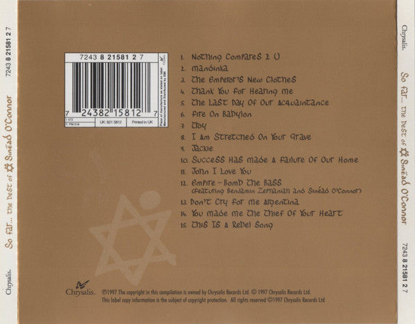 Sinéad O'Connor : So Far... The Best Of Sinéad O'Connor (CD, Comp, RM)