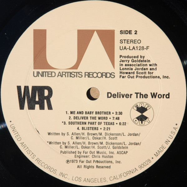 War : Deliver The Word (LP, Album, Res)