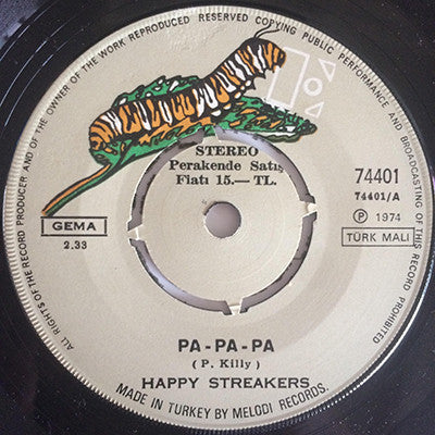 Happy Streakers : Pa-Pa-Pa / Yellow Primrose (7")
