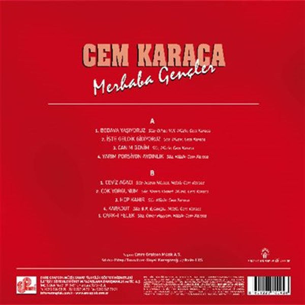 Cem Karaca : Merhaba Gençler (LP, Album, RE)