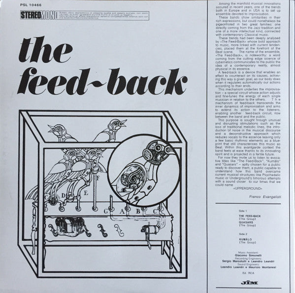 The Feed-Back : The Feed-back (LP, Album, RE, RM, S/Edition + CD, Album, RE)