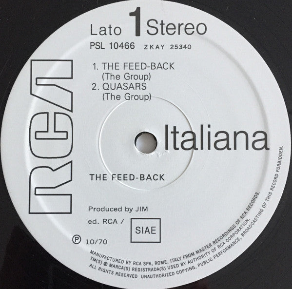 The Feed-Back : The Feed-back (LP, Album, RE, RM, S/Edition + CD, Album, RE)