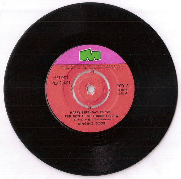 The Singing Dogs : My Bonnie Is Over The Ocean (7")