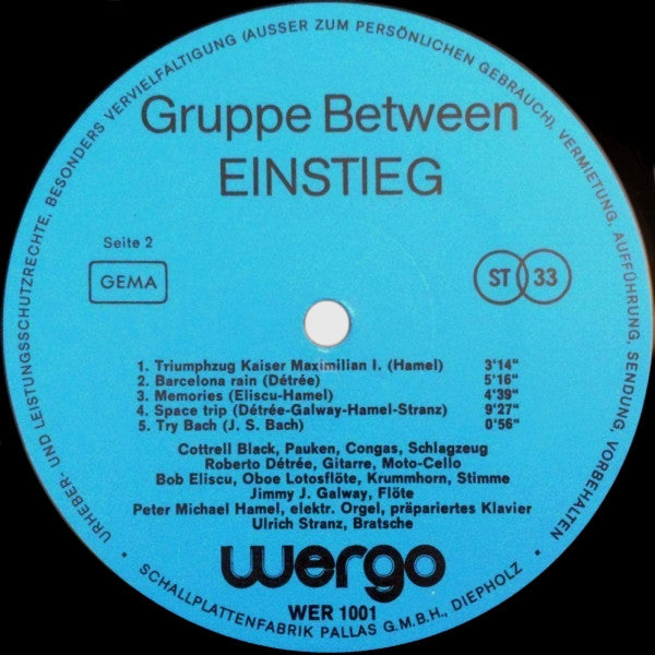 Between : Einstieg (LP, Album)