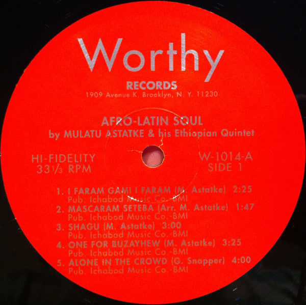 Mulatu Astatke & His Ethiopian Quintet : Afro-Latin Soul (LP, Album, RE, 180)