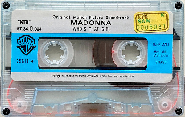 Madonna : Who's That Girl (Original Motion Picture Soundtrack) (Cass, Album)