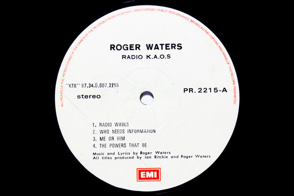 Roger Waters : Radio K.A.O.S. (LP, Album)