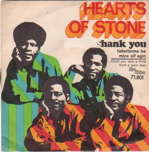 Hearts Of Stone : Thank You (7", Single)