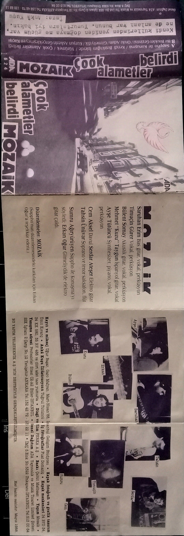 Mozaik (6) : Çook Alametler Belirdi (Cass, Album)